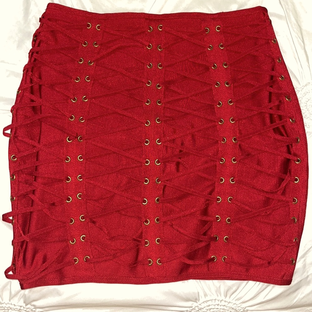 Red skirt